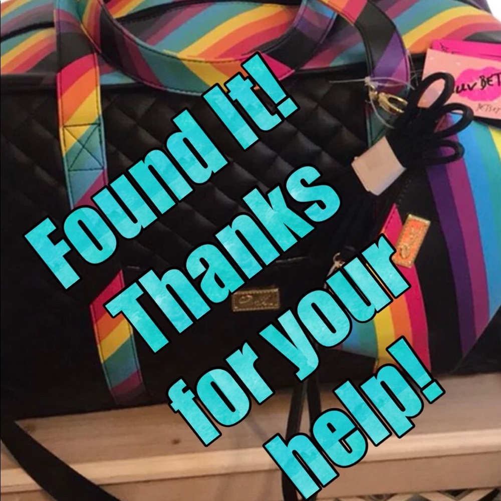 Betsey Johnson Rainbow Weekender